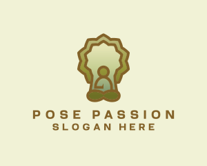 Yoga Meditation Tree logo design