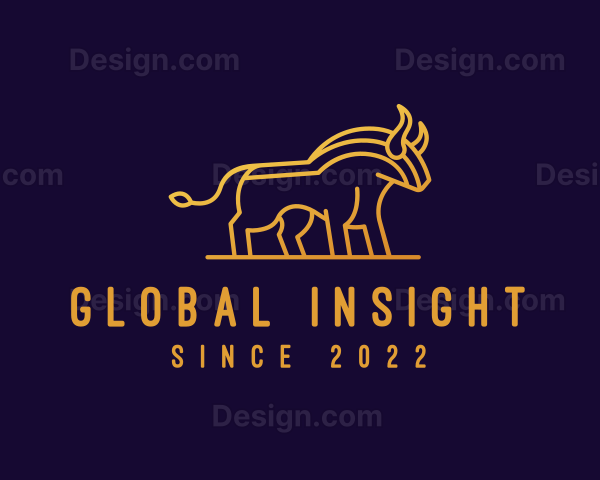Golden Bull Monoline Logo