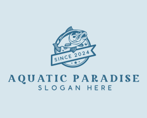 Saltwater Aquatic Fishery logo design