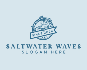 Saltwater Aquatic Fishery logo design