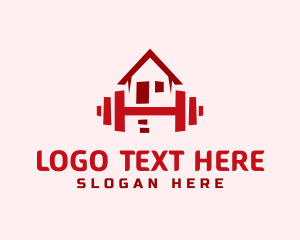 House Gym Barbell logo
