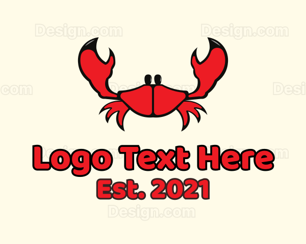 Red Small Crab Logo