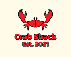 Red Small Crab logo design