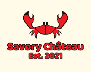 Red Small Crab logo design