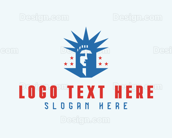 USA Statue Of Liberty Logo