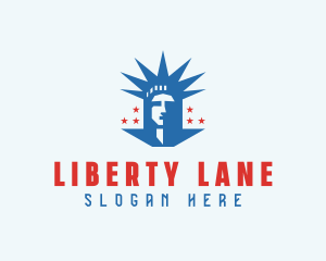 USA Statue Of Liberty logo design