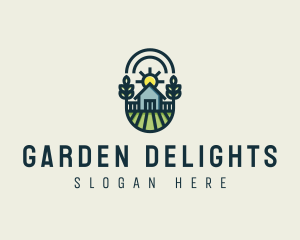 Landscaping House Lawn logo design