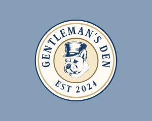 Gentleman Vintage Bulldog logo design