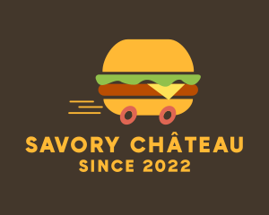 Fast Burger Delivery logo design