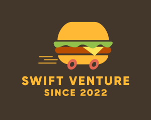 Fast Burger Delivery logo design