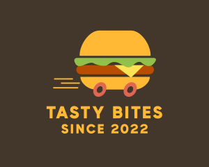 Fast Burger Delivery logo design