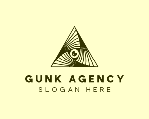 Illuminati Pyramid Agency logo design