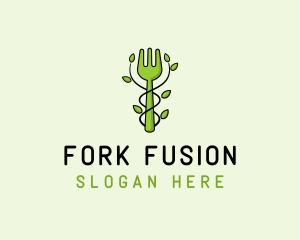 Fork Vegetarian Restaurant logo design