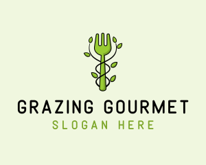 Fork Vegetarian Restaurant logo design