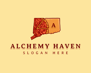 New Haven Pizza Connecticut  logo design