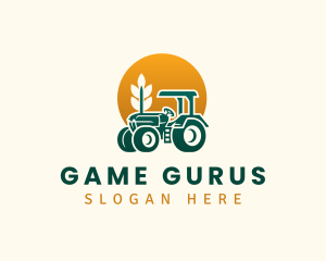 Wheat Farming Tractor logo