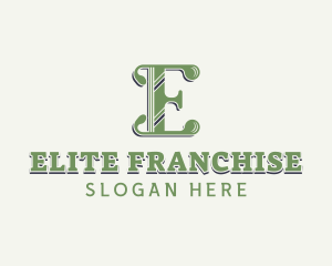 Elegant Antique Letter E logo design