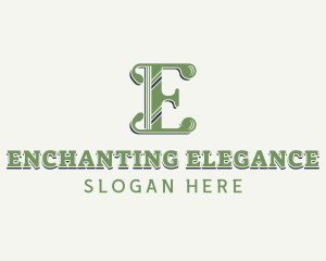 Elegant Antique Letter E logo design