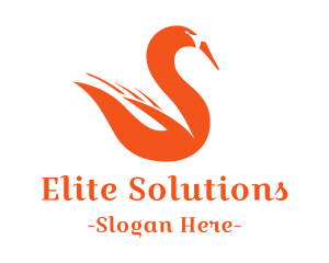 Orange Fire Swan logo