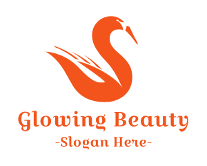 Orange Fire Swan logo