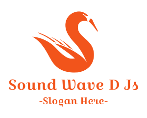 Orange Fire Swan logo