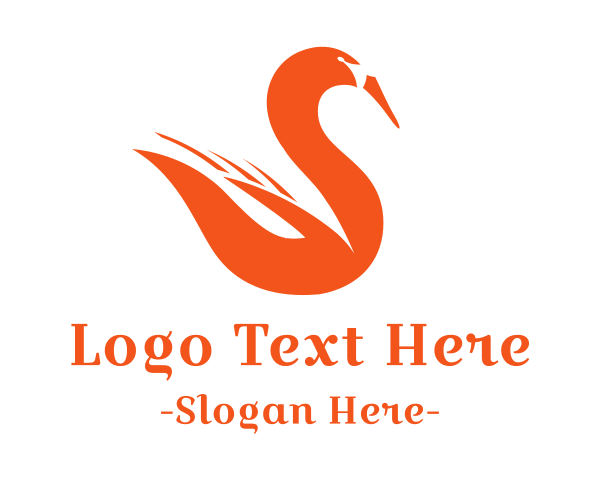 Swan logo example 1