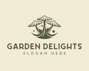 Garden Shrooms Organic logo design