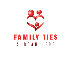 Community Family Heart logo design