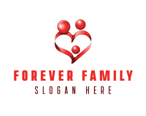 Community Family Heart logo design