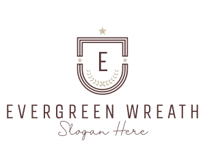 Wreath Law Firm Shield  logo design