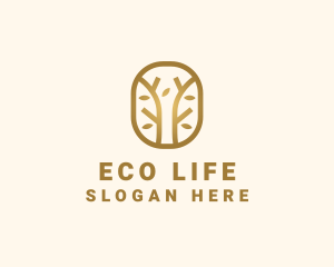 Gold Forest Environment logo design