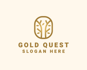 Gold Forest Environment logo design