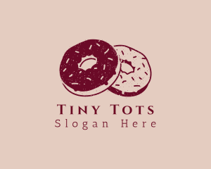 Donut Sprinkles Pastry Logo