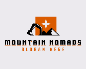 Mountain Excavation Quarry logo design