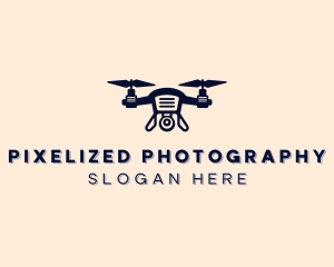 Flying Camera Drone logo design