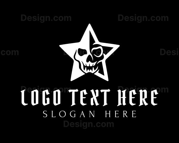 Death Skull Star Logo
