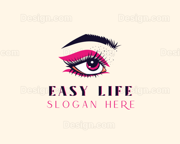 Eyelash Perm Makeup Salon Logo