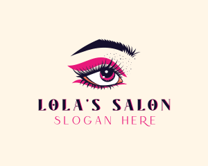 Eyelash Perm Makeup Salon logo design