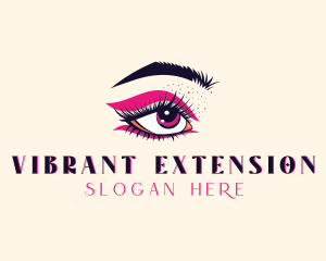 Eyelash Perm Makeup Salon logo design