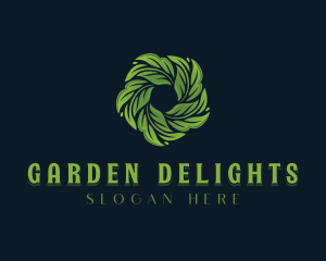 Organic Herbal Leaves logo design