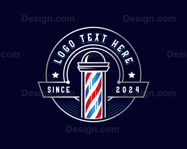 Barber Haircut Grooming Logo