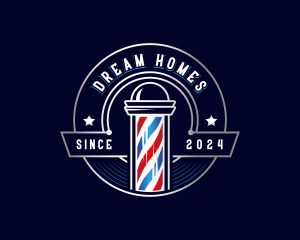 Barber Haircut Grooming Logo