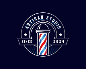 Barber Haircut Grooming logo design