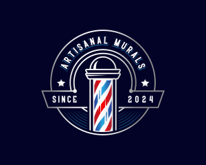 Barber Haircut Grooming logo design