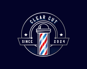 Barber Haircut Grooming logo design