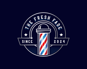 Barber Haircut Grooming logo design