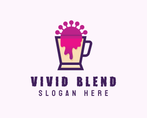 Slimy Virus Blender logo design