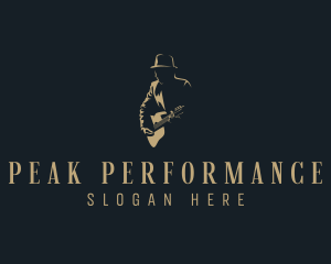 Musician Guitar Performer logo design