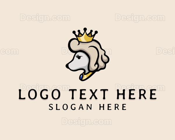 Royal Poodle Dog Logo