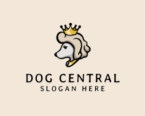 Royal Poodle Dog  logo design